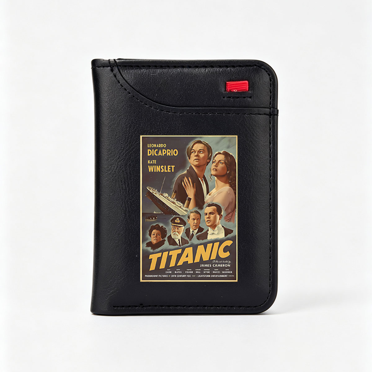 Titanic: Leonardo DiCaprio, Kate Winslet, James Cameron, Paramount Pictures, 20th Century Fox - Vertical Style Wallet