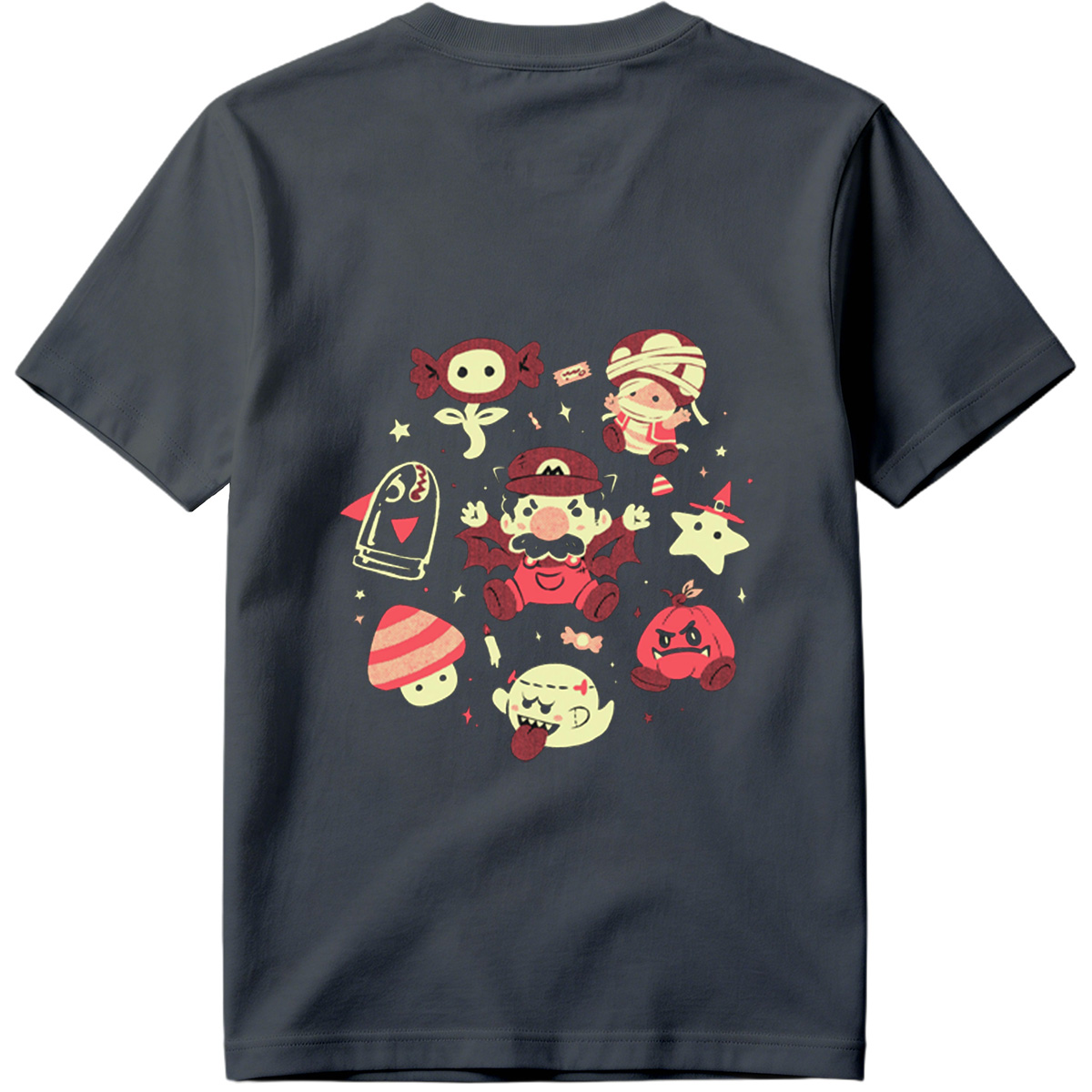 Super Mario Characters in Halloween Costumes - Tee