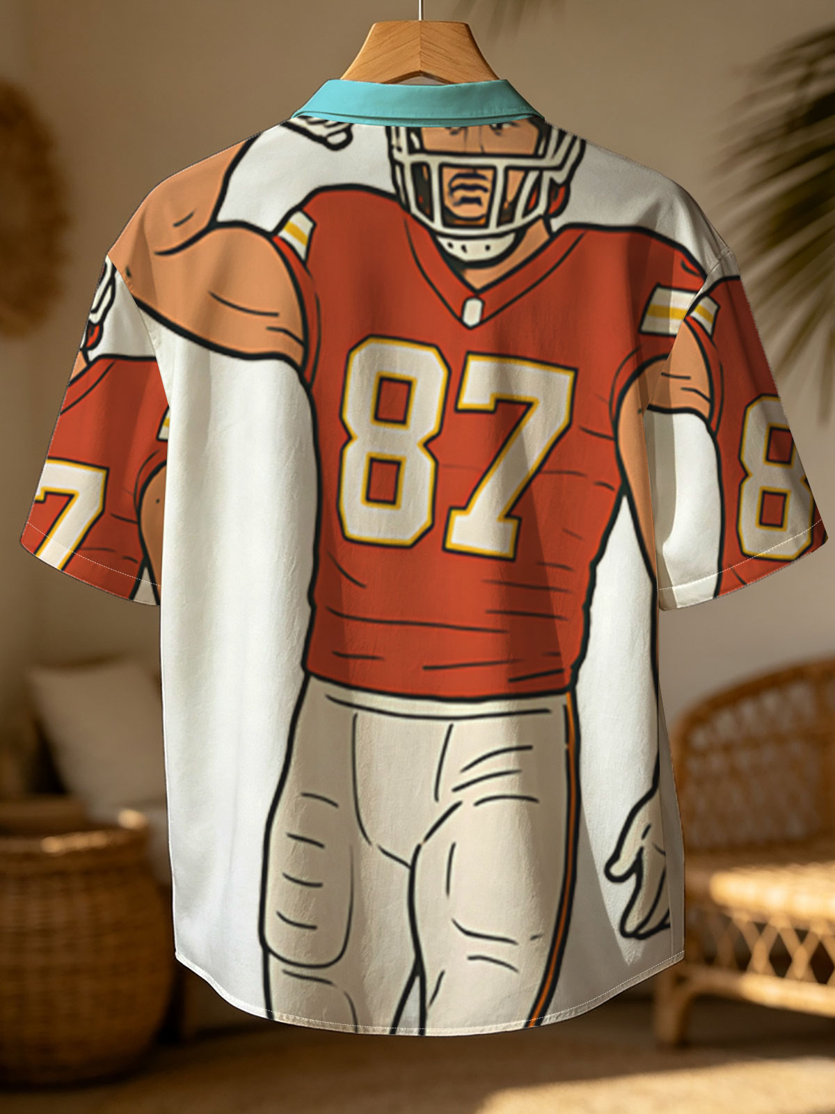 American Football Player #87 Flexing Muscle -  Shirt