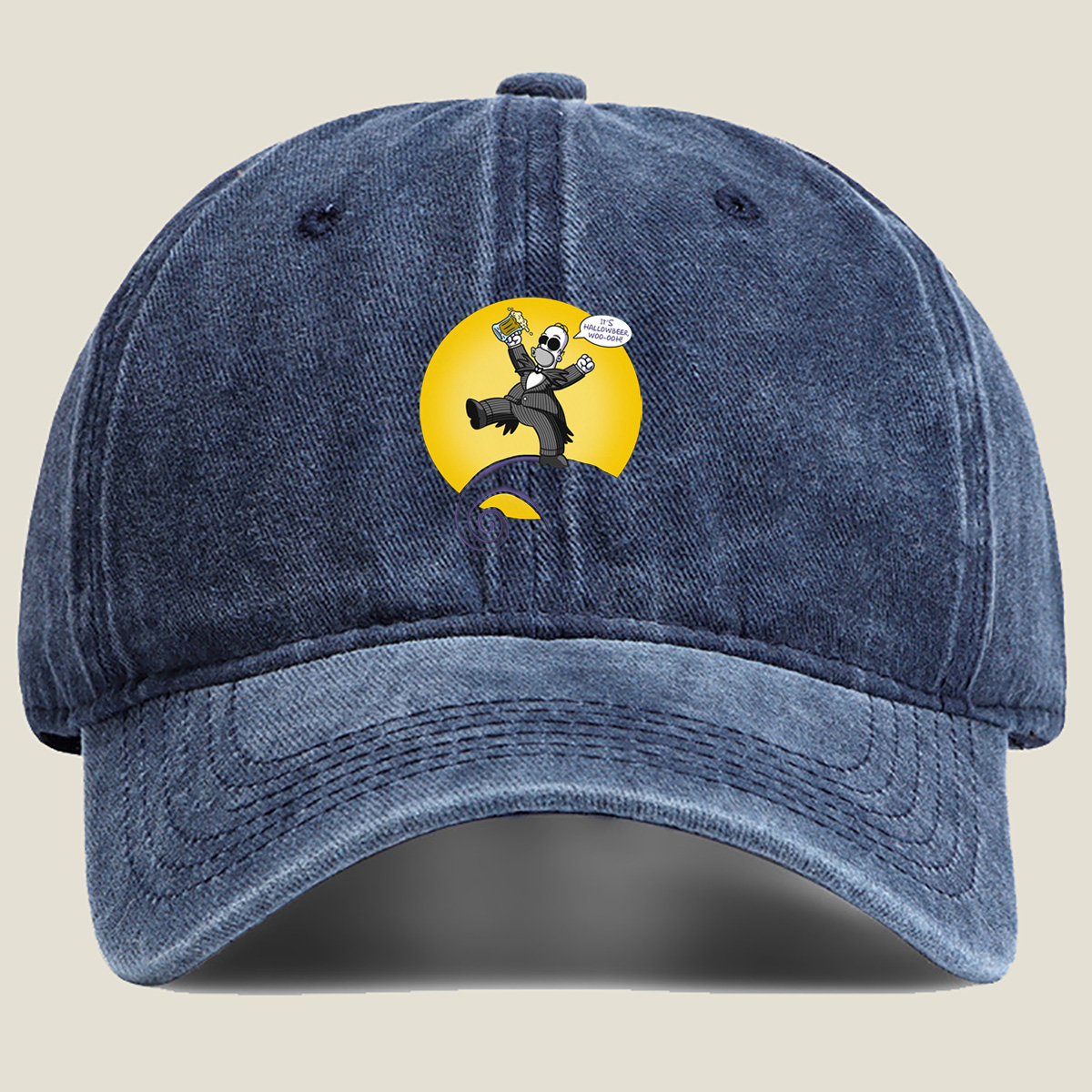 The Nightmare Before Christmas - Jack Skellington Hallowbeer Celebration - Washed Denim - Baseball Cap