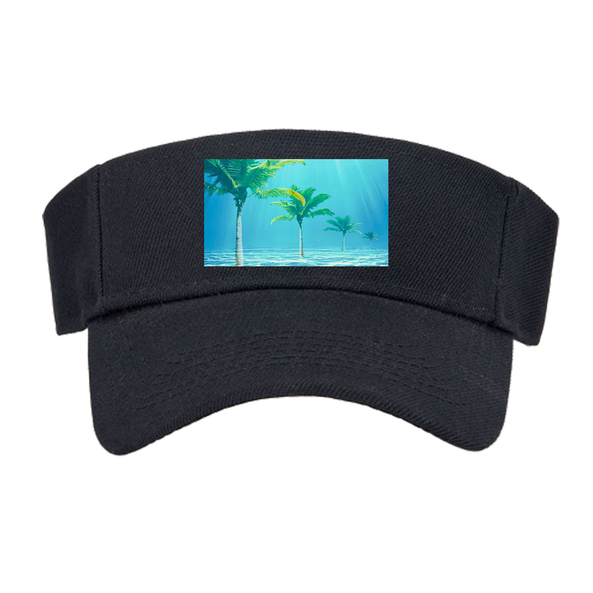 Underwater Palm Trees in Crystal Clear Waters -  Visor cap