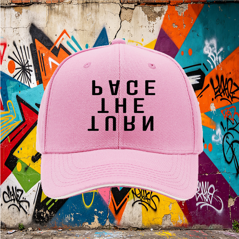 Unisex Classic Sandwich Hat Turn The Page Print Design - Unisex Classic Sandwich Hat for Outdoor Activities, Urban Style, Casual Wear, Perfect for Students, Travelers, and Fashion Lovers