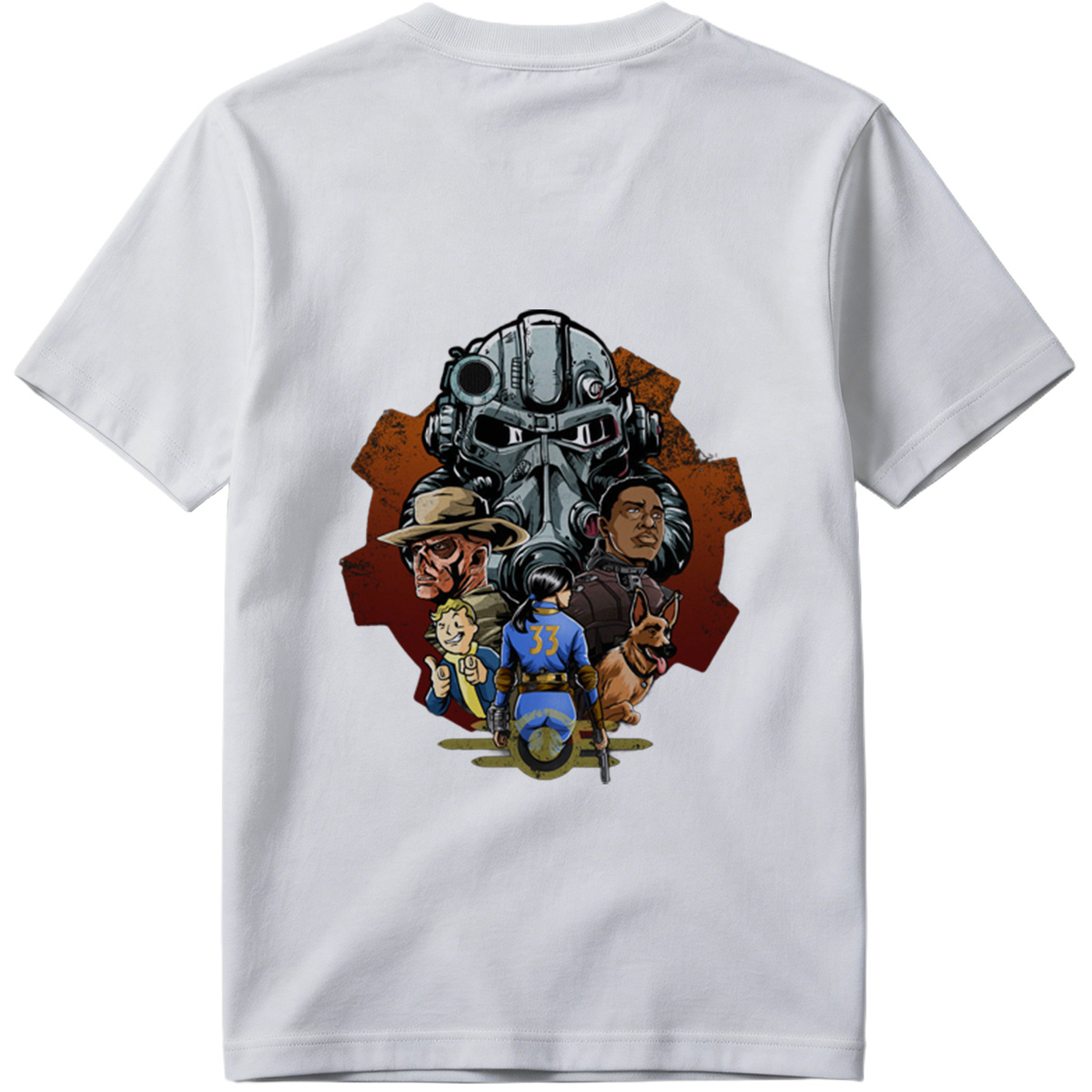 Fallout: Vault Boy, Vault Dweller, Dogmeat, and Brotherhood of Steel - Tee