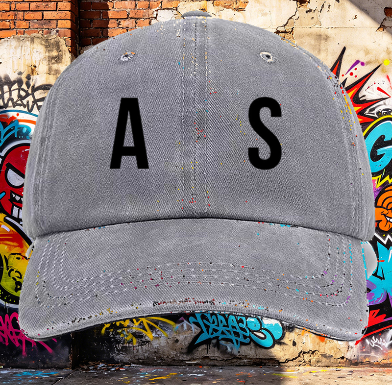 Men's Printed Washed Cotton Cap with 