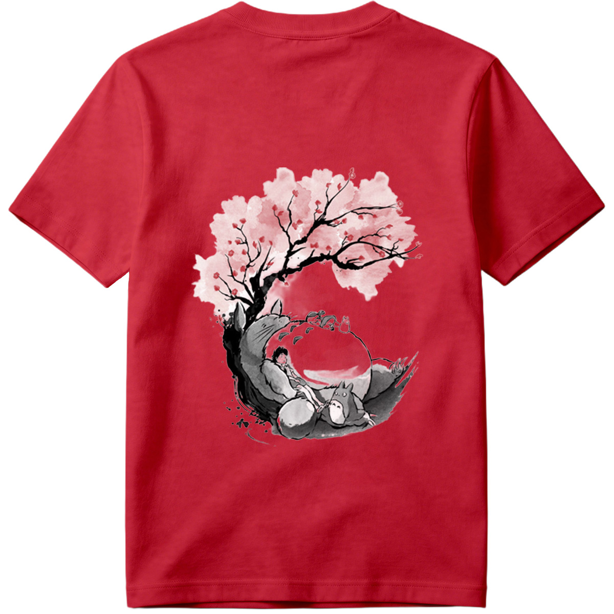 My Neighbor Totoro: Mei and Totoro Under Cherry Blossoms - Tee