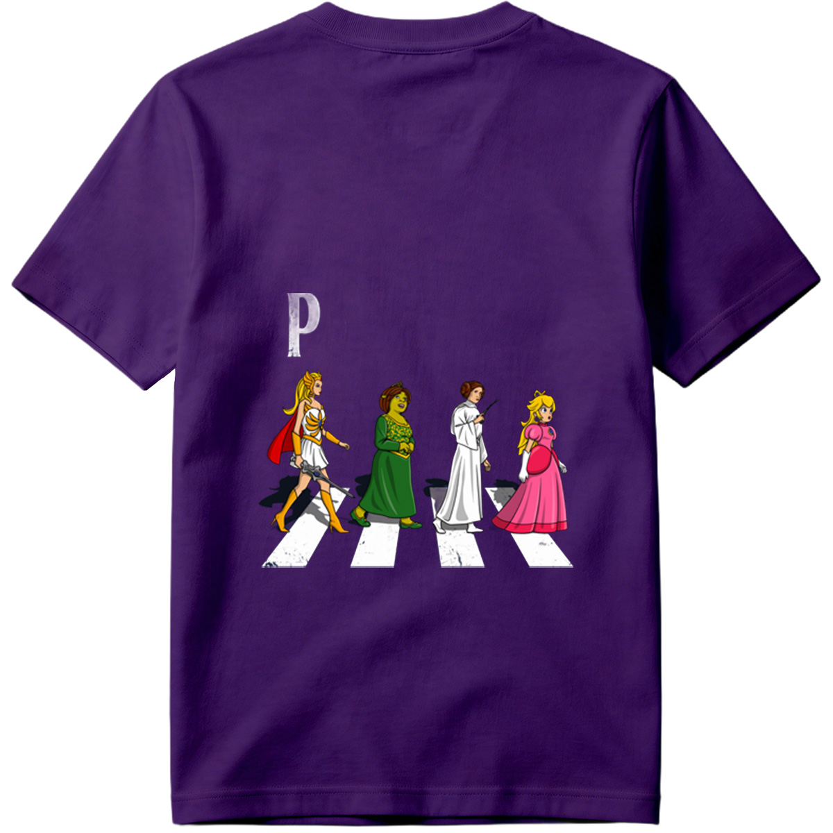 The Princesses: Wonder Woman, Shrek, Princess Leia, and Princess Peach - Tee