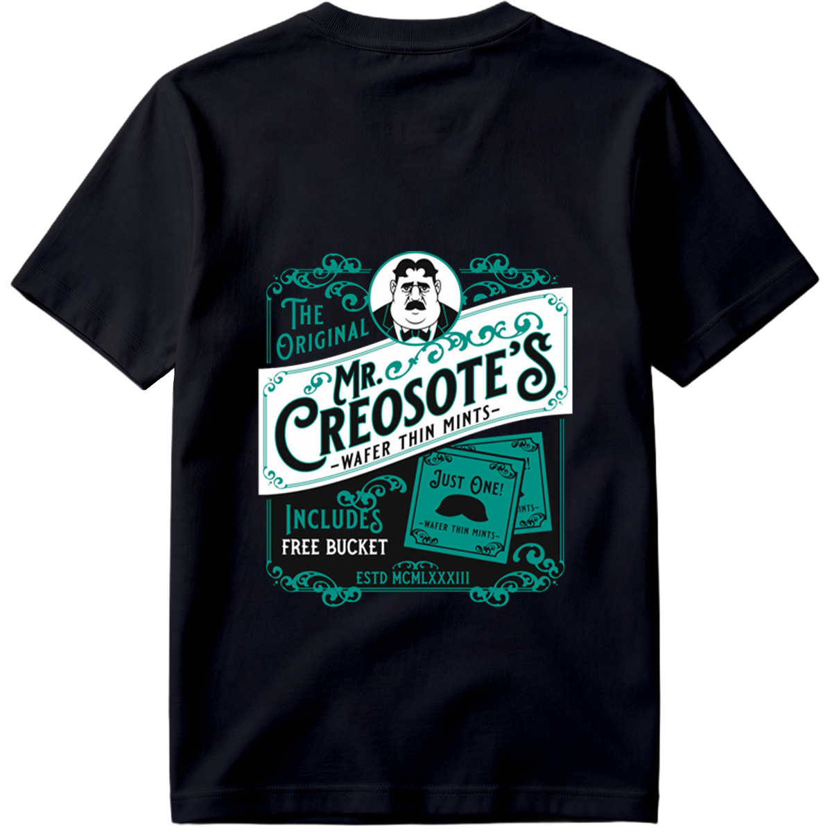 Mr. Creosote's Wafer Thin Mints - The Original with Free Bucket - Tee