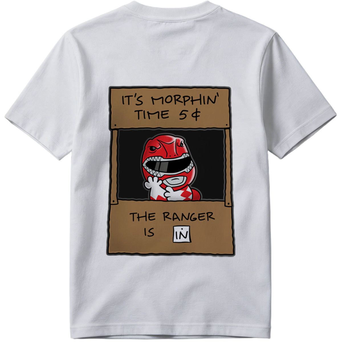 Red Ranger Morphin Time Booth - Tee