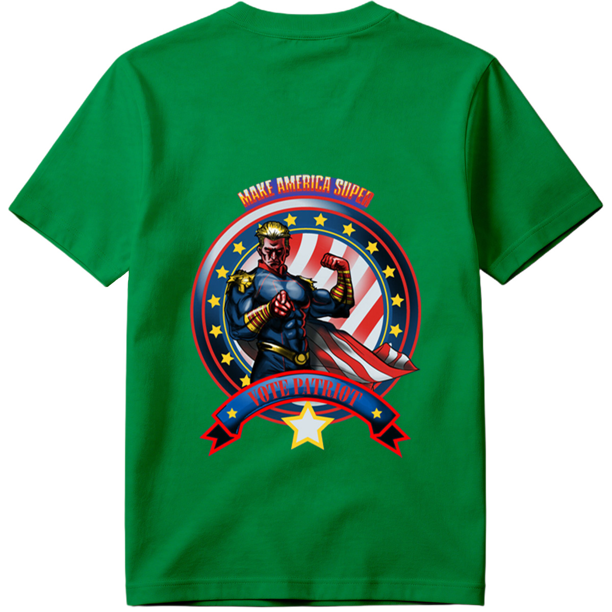 Make America Super: Vote Patriot - Captain America Inspired Hero - Tee