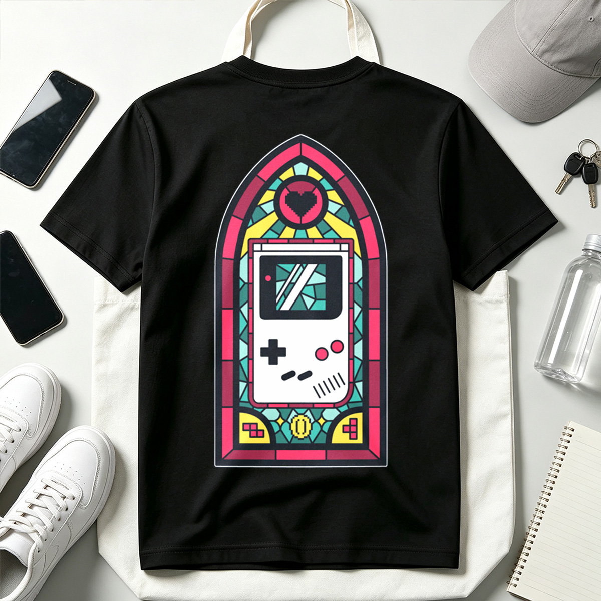 Stained Glass Game Boy - Tee