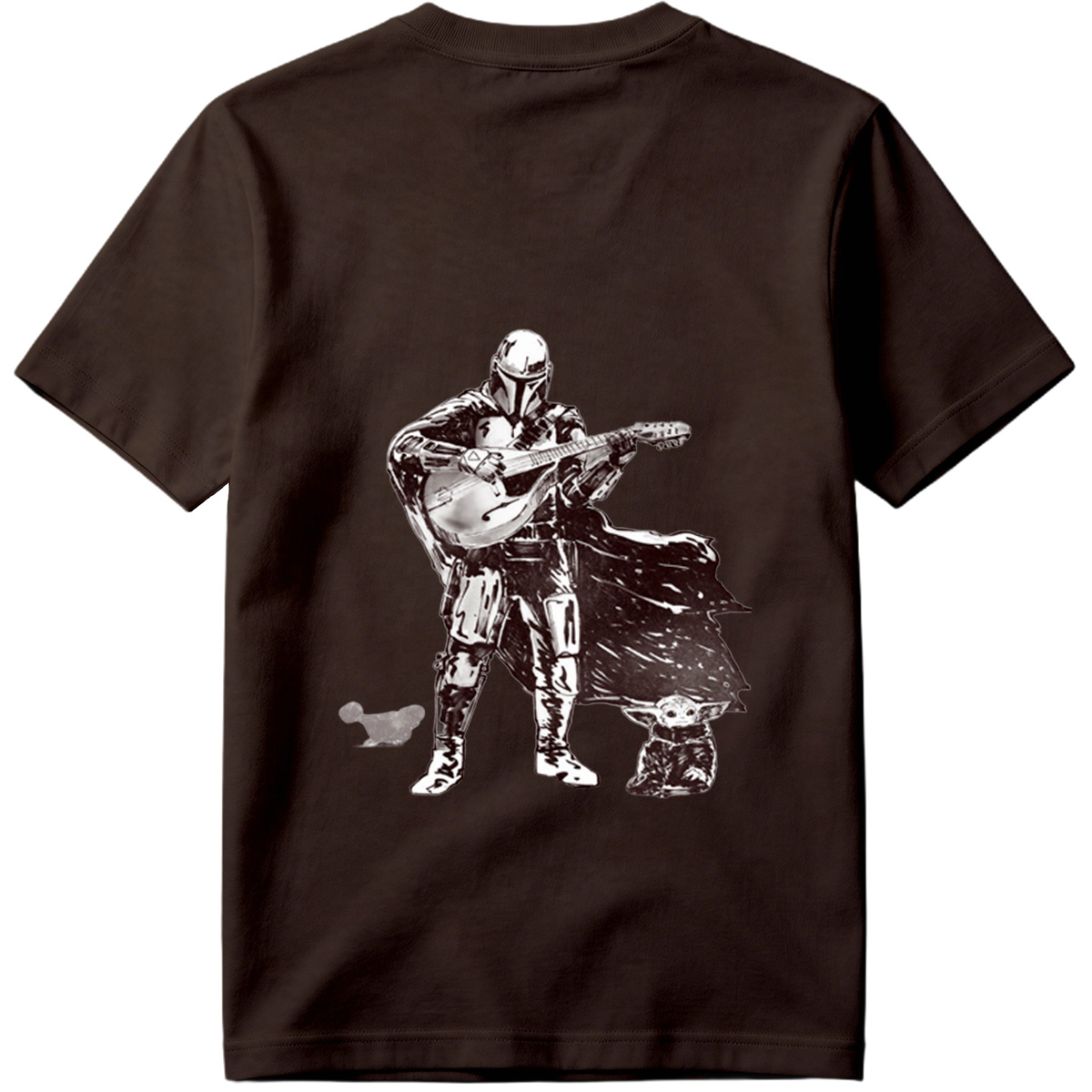 The Mandalorian and Grogu Playing Guitar - Tee