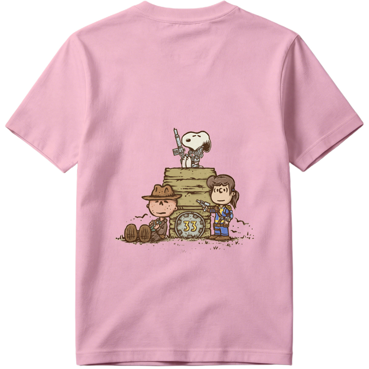 Snoopy, Charlie Brown, and Peppermint Patty in Fallout 33 - Tee