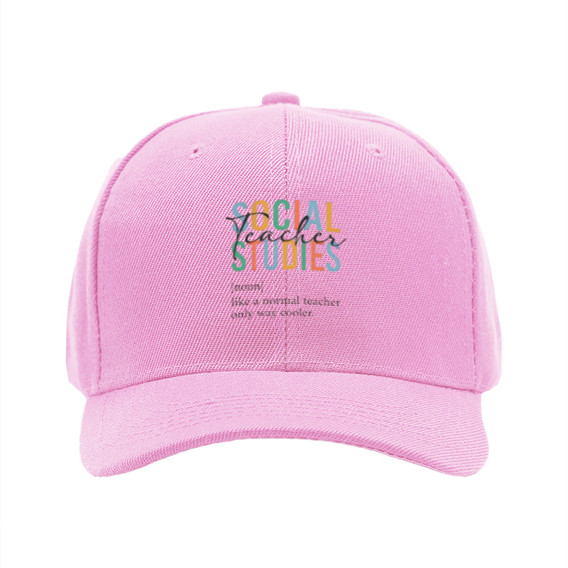 1pc New Baseball Cap Social Studies Print Unisex Adjustable Hat for Outdoor Activities Adults and Teens