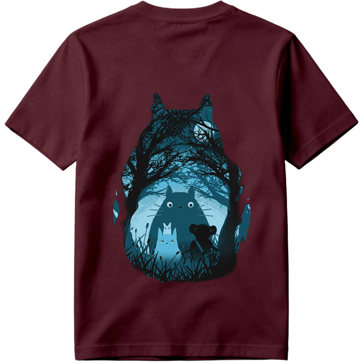 Totoro and Friends in the Moonlit Forest - Tee