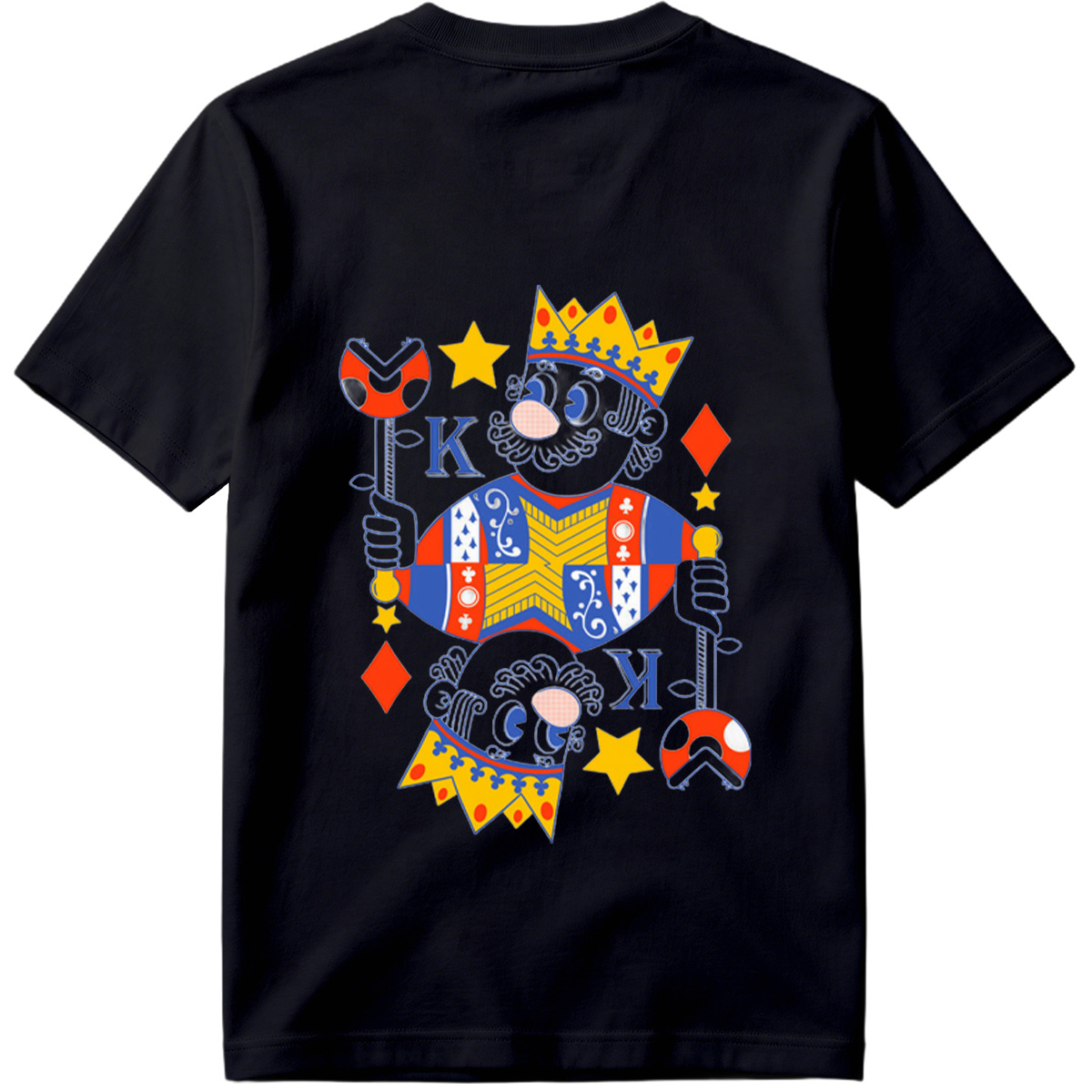 King of Diamonds Playing Card Character - Tee