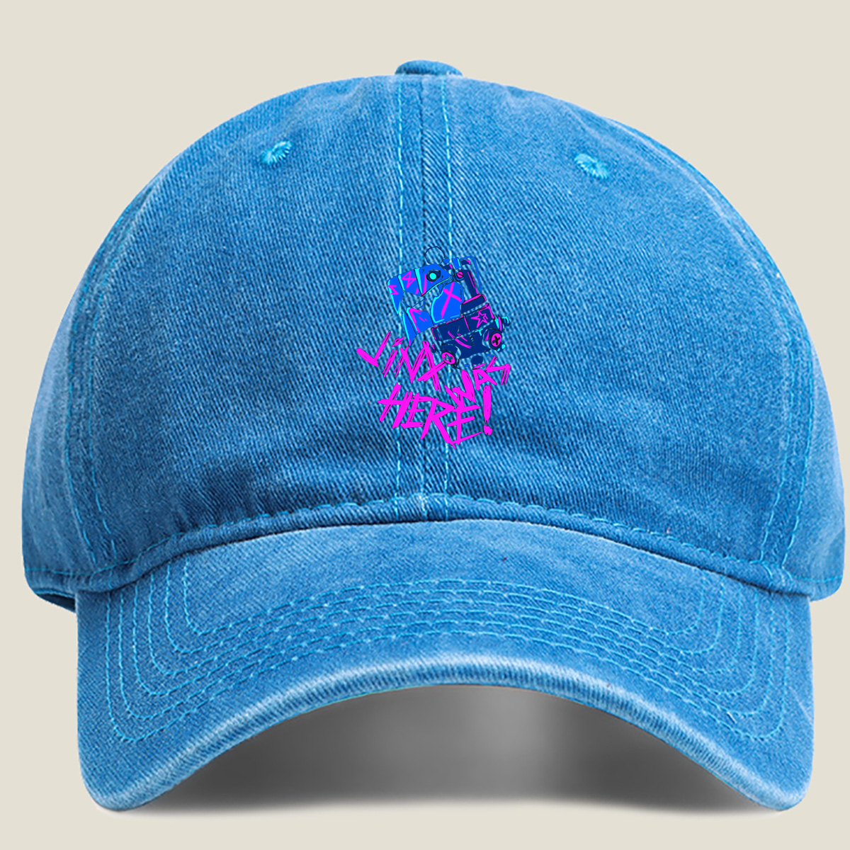 Link is Here! - Washed Denim - Baseball Cap