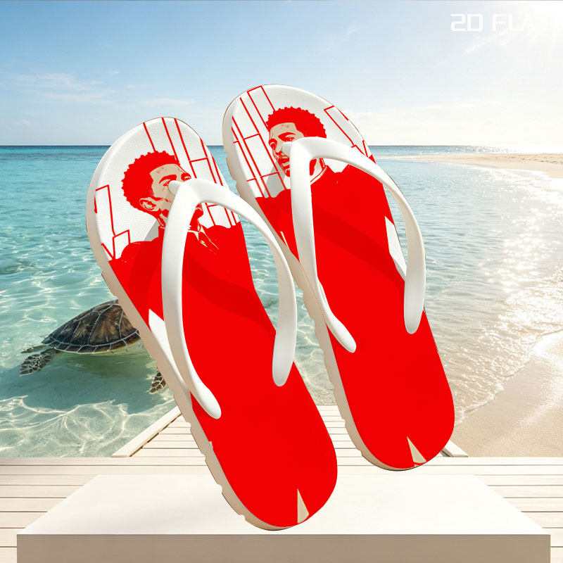 Hey Jude - Beatles Tribute Art -  flip-flops