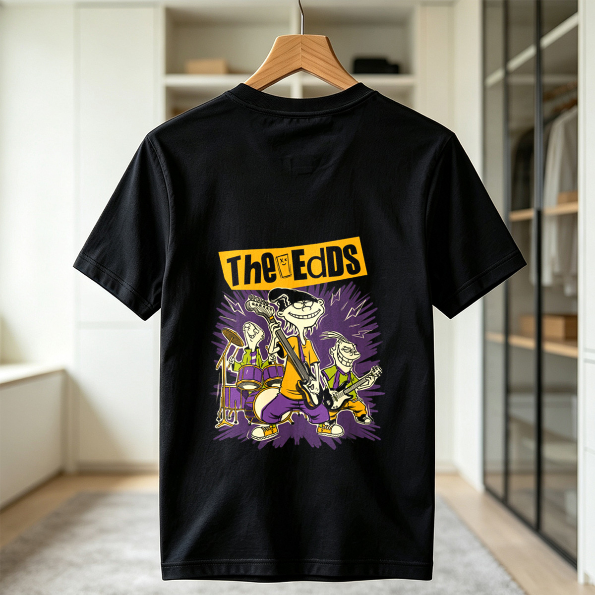The Eds: Eddy, Ed, and Double D in Rock Band Action - Tee