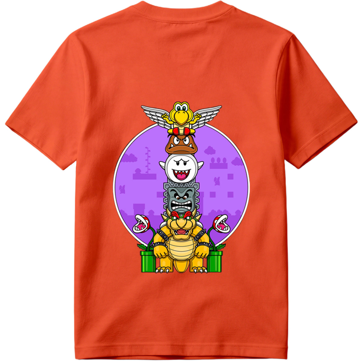 Super Mario - Bowser, Koopalings, and Enemies Stack - Tee