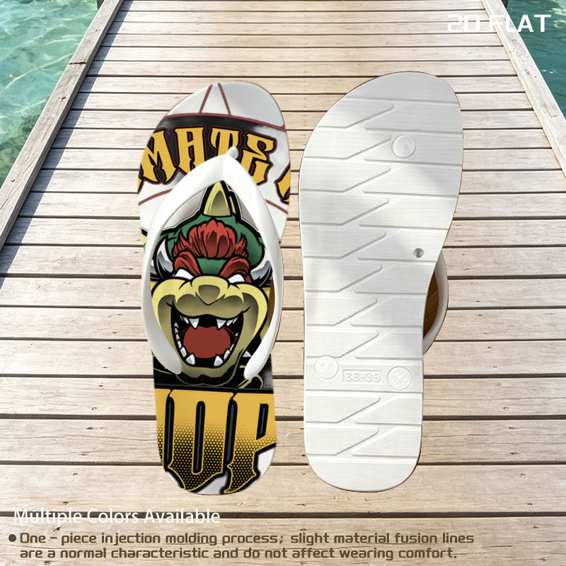Ultimate King Koopa - Bowser, Super Mario, 1985 -  flip-flops