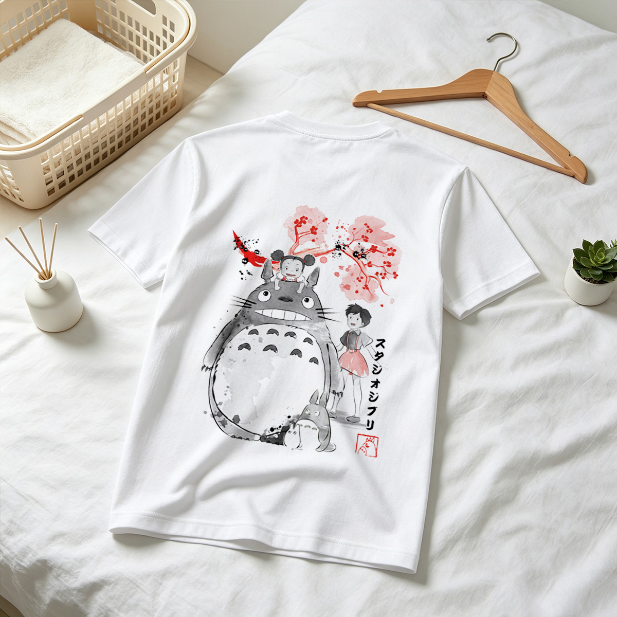 Totoro, Mei, and Satsuki from Studio Ghibli - Tee