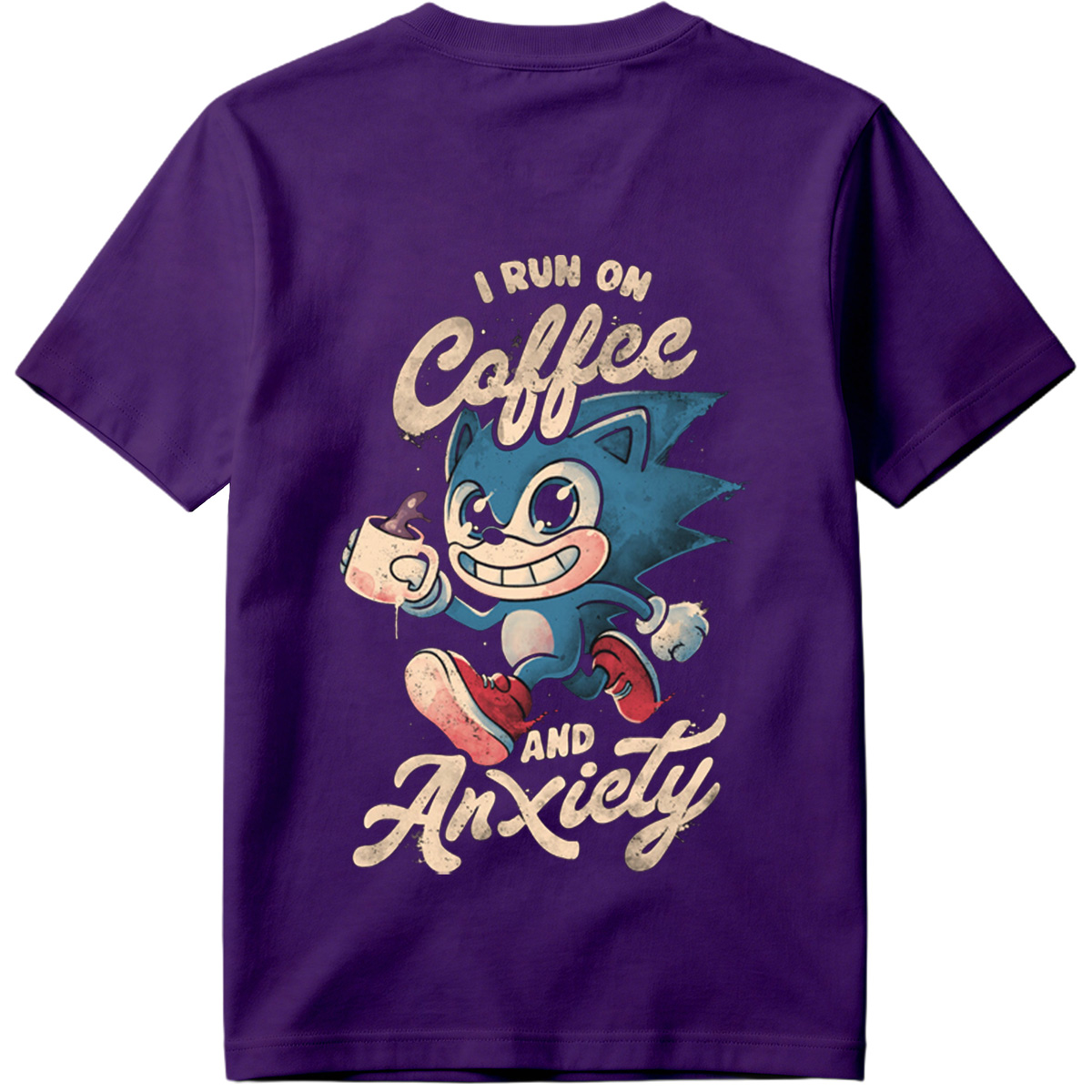 Sonic the Hedgehog: I Run on Coffee and Anxiety - Tee