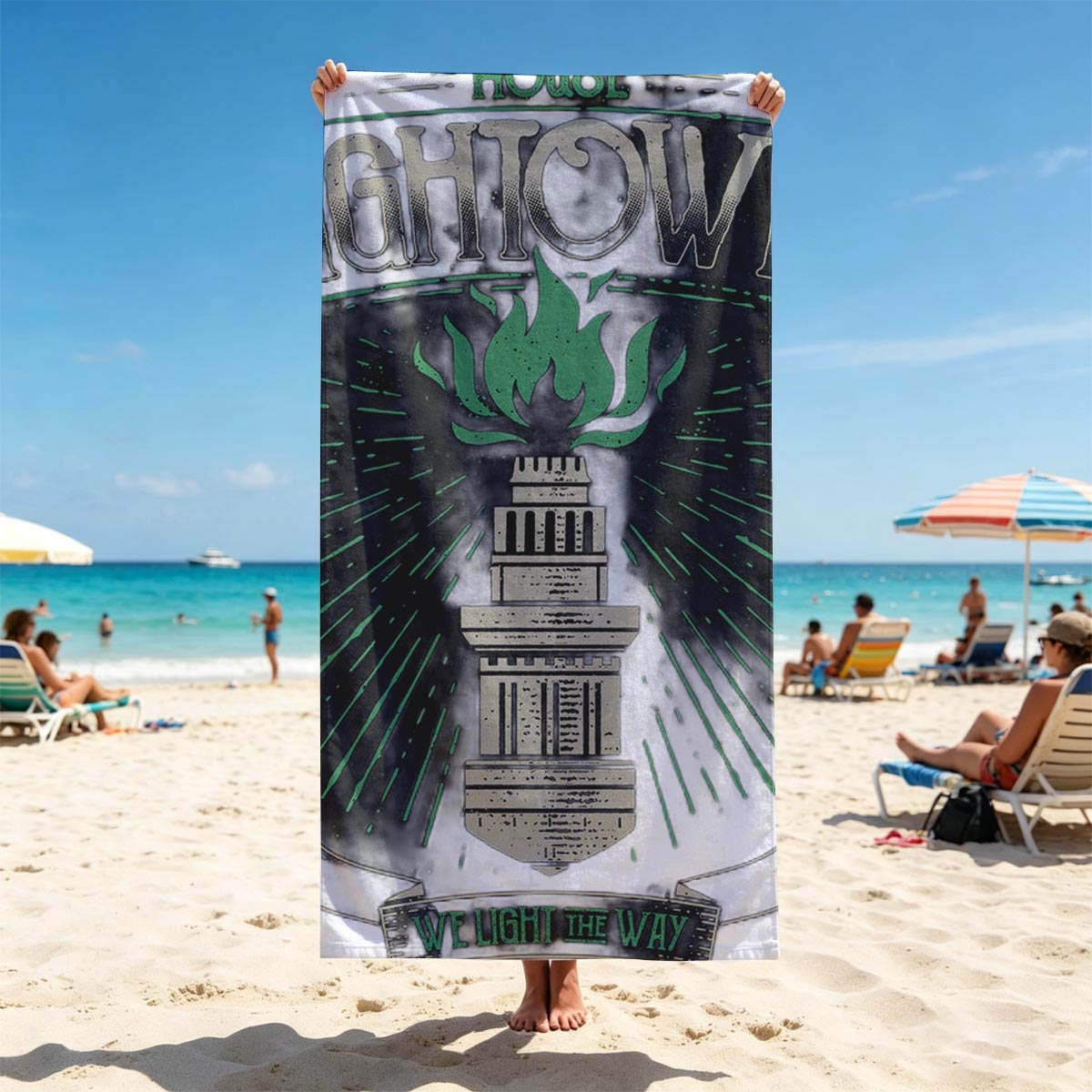 House Hightower: We Light the Way - Game of Thrones House Sigil - Beach towels