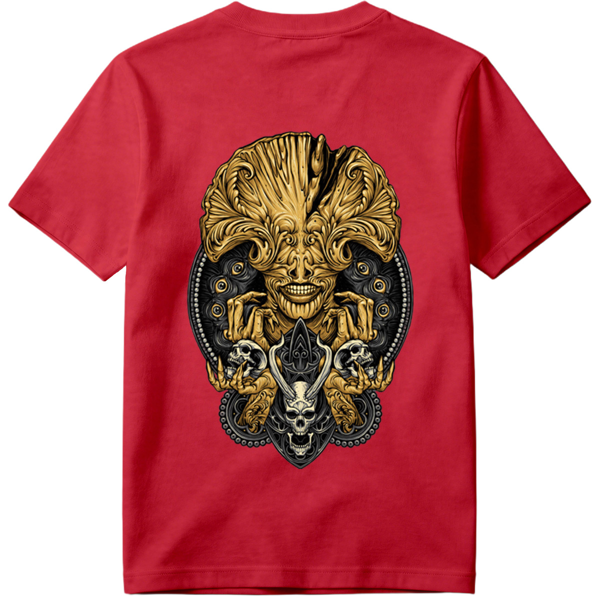 Alien vs. Predator: Golden Xenomorph and Skulls - Tee