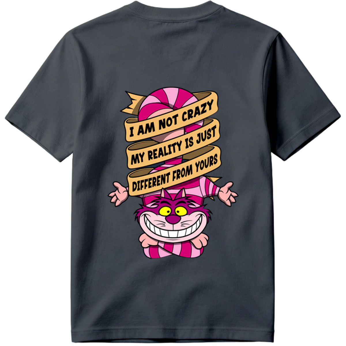 Cheshire Cat from Alice in Wonderland with Quote 