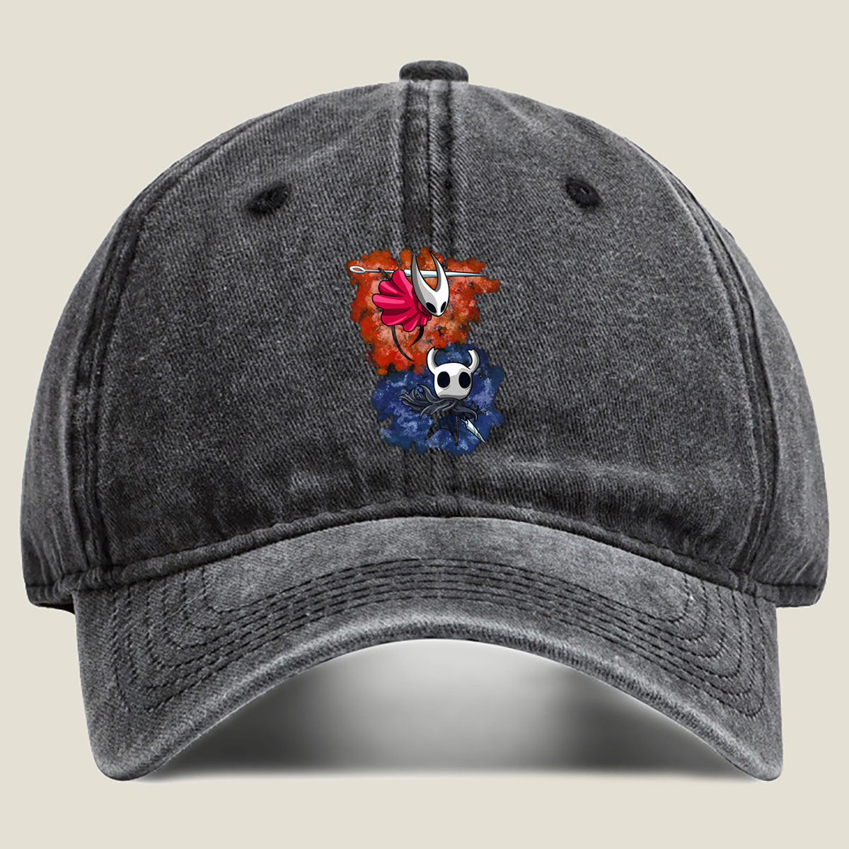 Hollow Knight: Hornet and Knight - Washed Denim - Baseball Cap