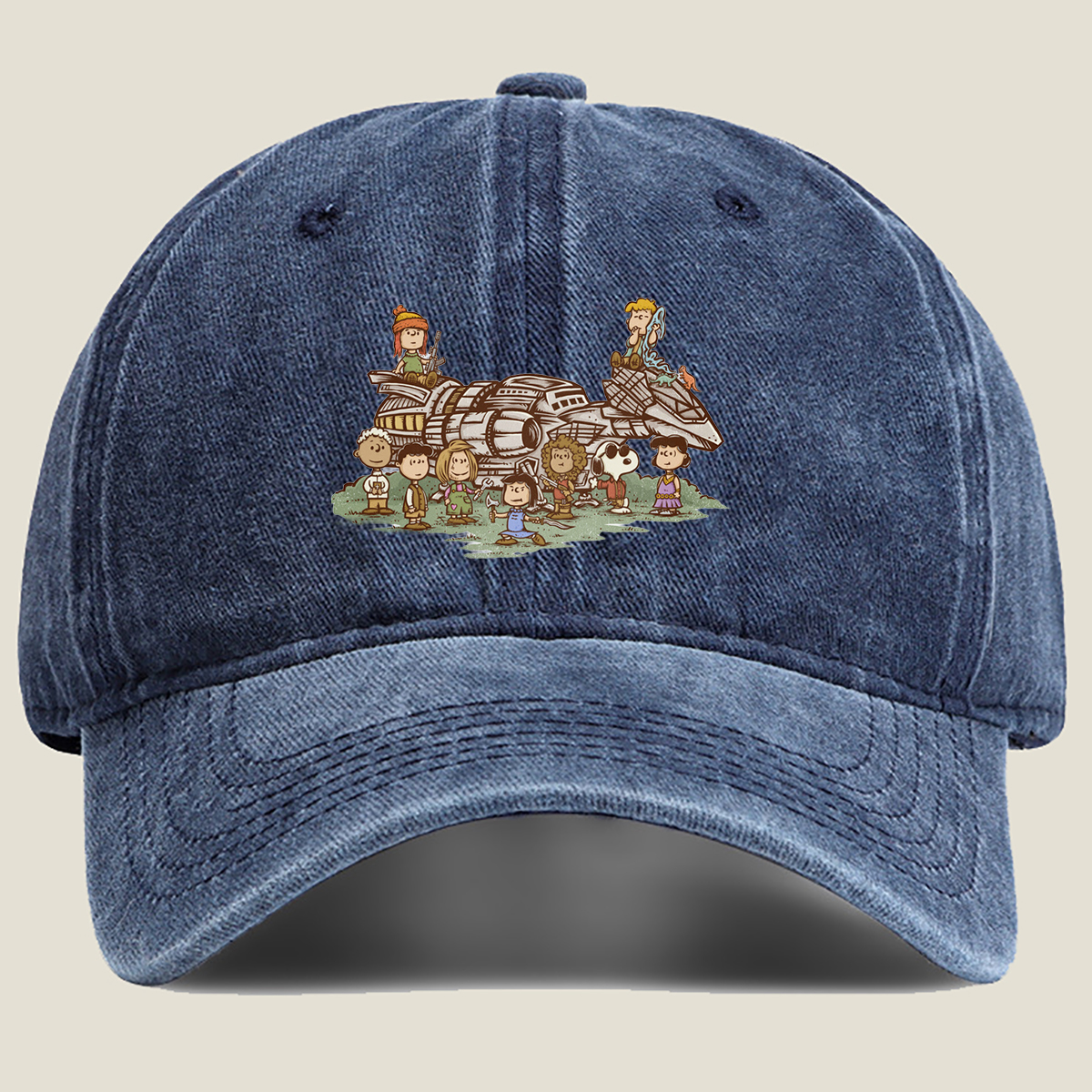 Peanuts Characters Meet Star Wars: A Galactic Adventure - Washed Denim - Baseball Cap