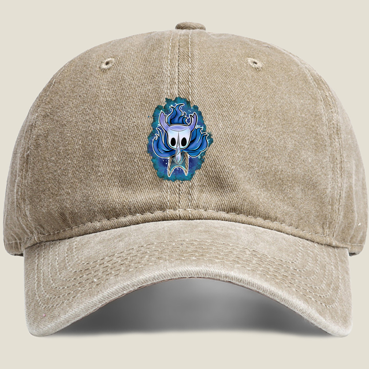 Hollow Knight: Blue Flame Soul - Washed Denim - Baseball Cap