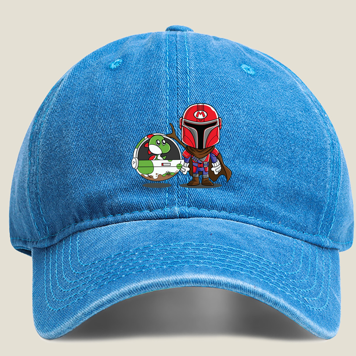 Mario Mandalorian with Yoshi in Space Pod - Hat
