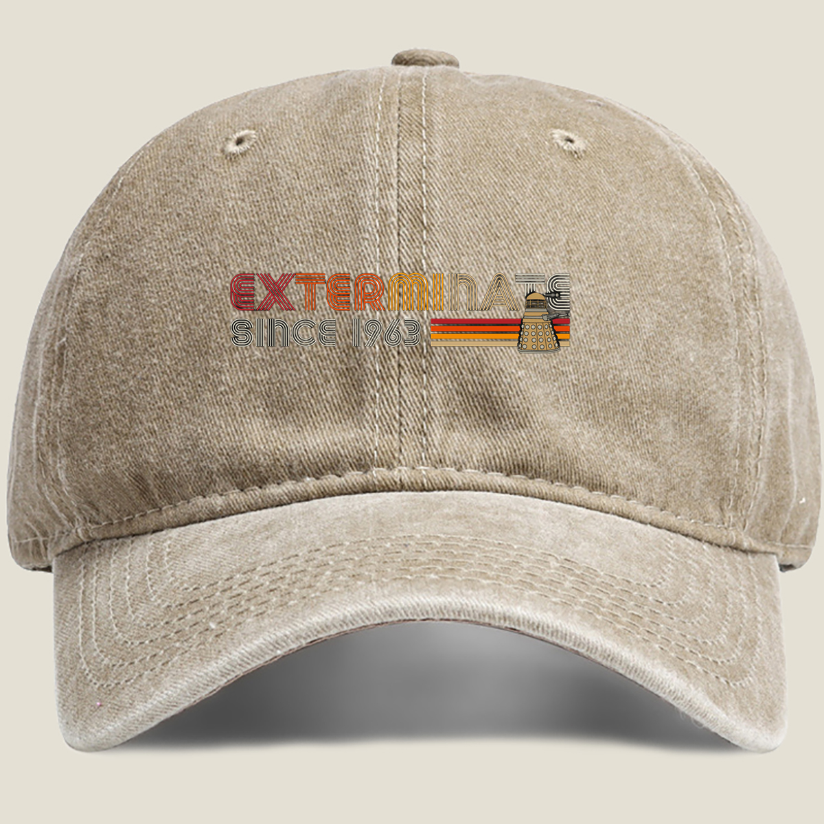 Daleks Exterminate Since 1963 - Washed Denim - Baseball Cap