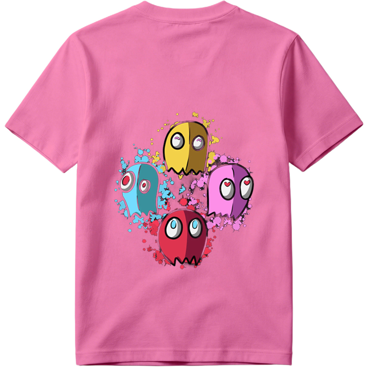 Pac-Man Ghosts: Blinky, Pinky, Inky, and Clyde - Tee
