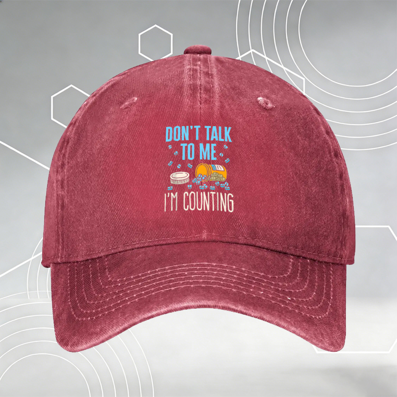 New Baseball Cap with Cute White Dog Print and 