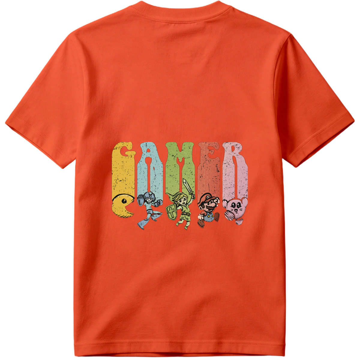 Gamer: Pac-Man, Mega Man, Zelda, Mario, Kirby - Tee