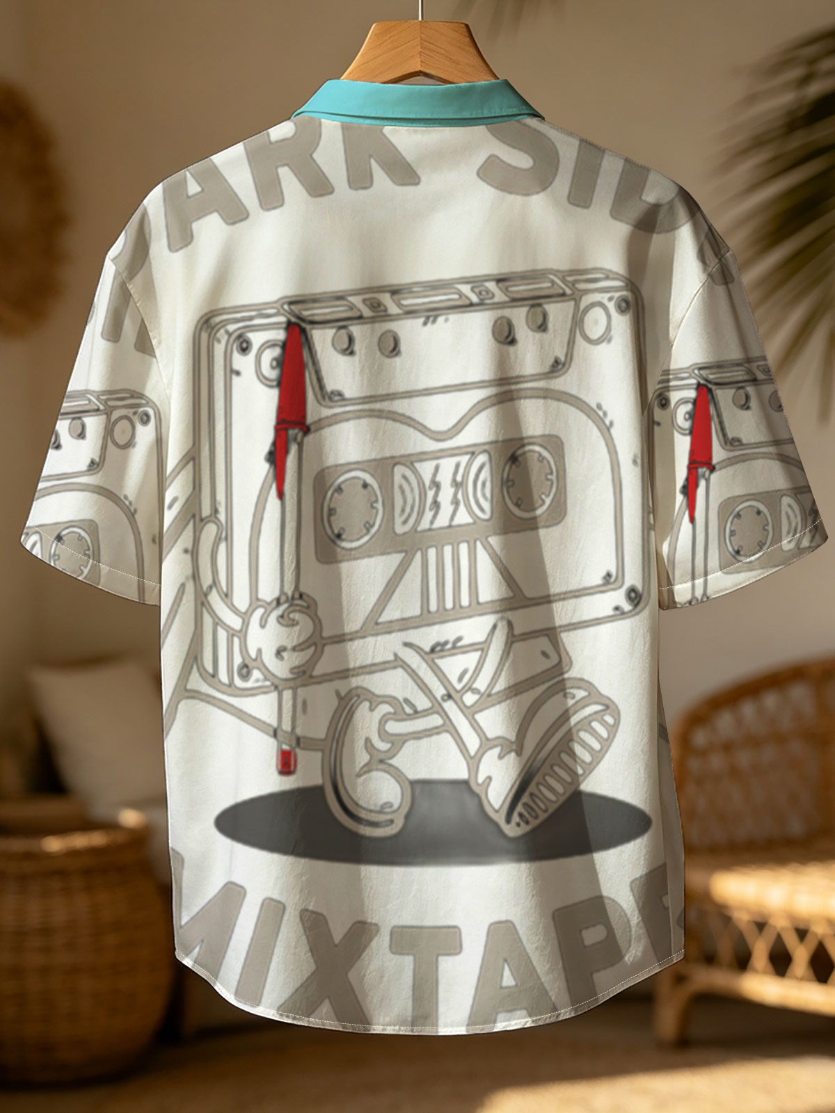 Dark Side Mixtape: Cassette Tape Character with Cape and Lightsaber -  Shirt