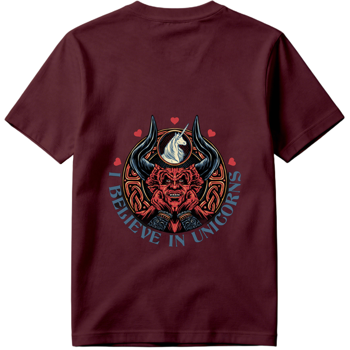 I Believe in Unicorns - Devil and Unicorn Design - Tee
