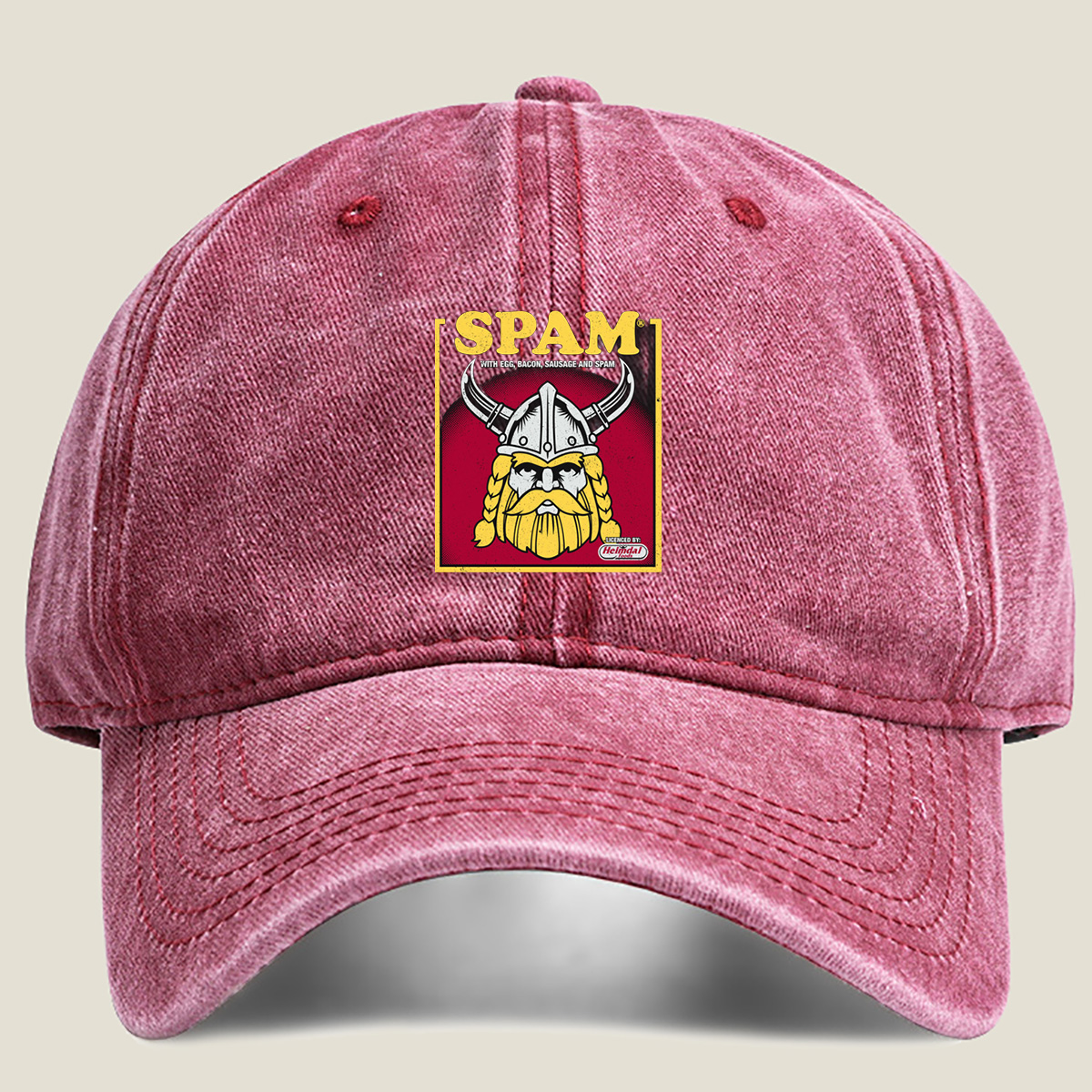 SPAM Viking with Egg, Bacon, Sausage and SPAM - Washed Denim - Baseball Cap