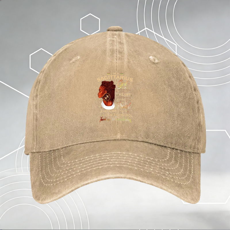 New Baseball Cap with Stick Man Print and 