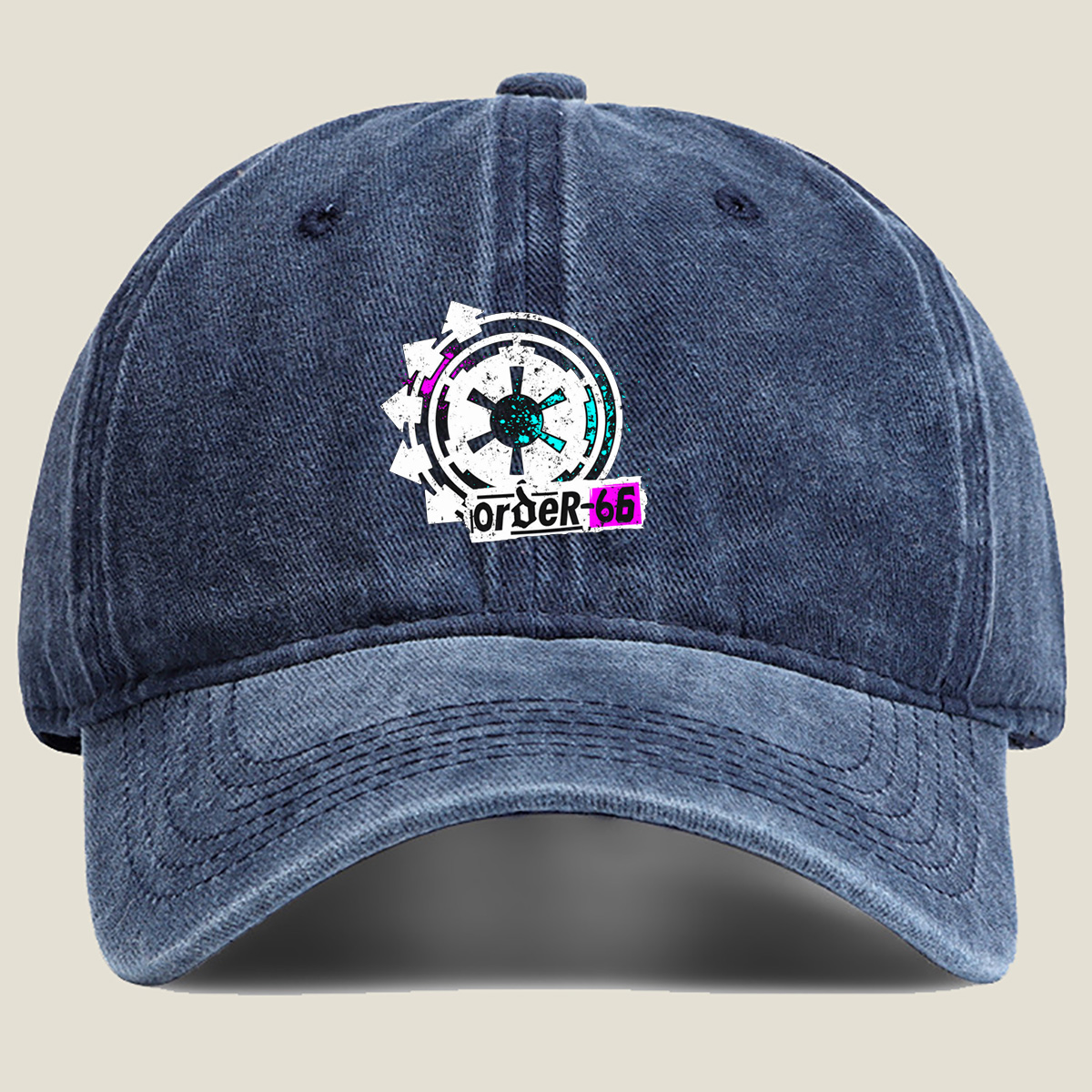 Order-66: Star Wars Clone Trooper Symbol - Washed Denim - Baseball Cap