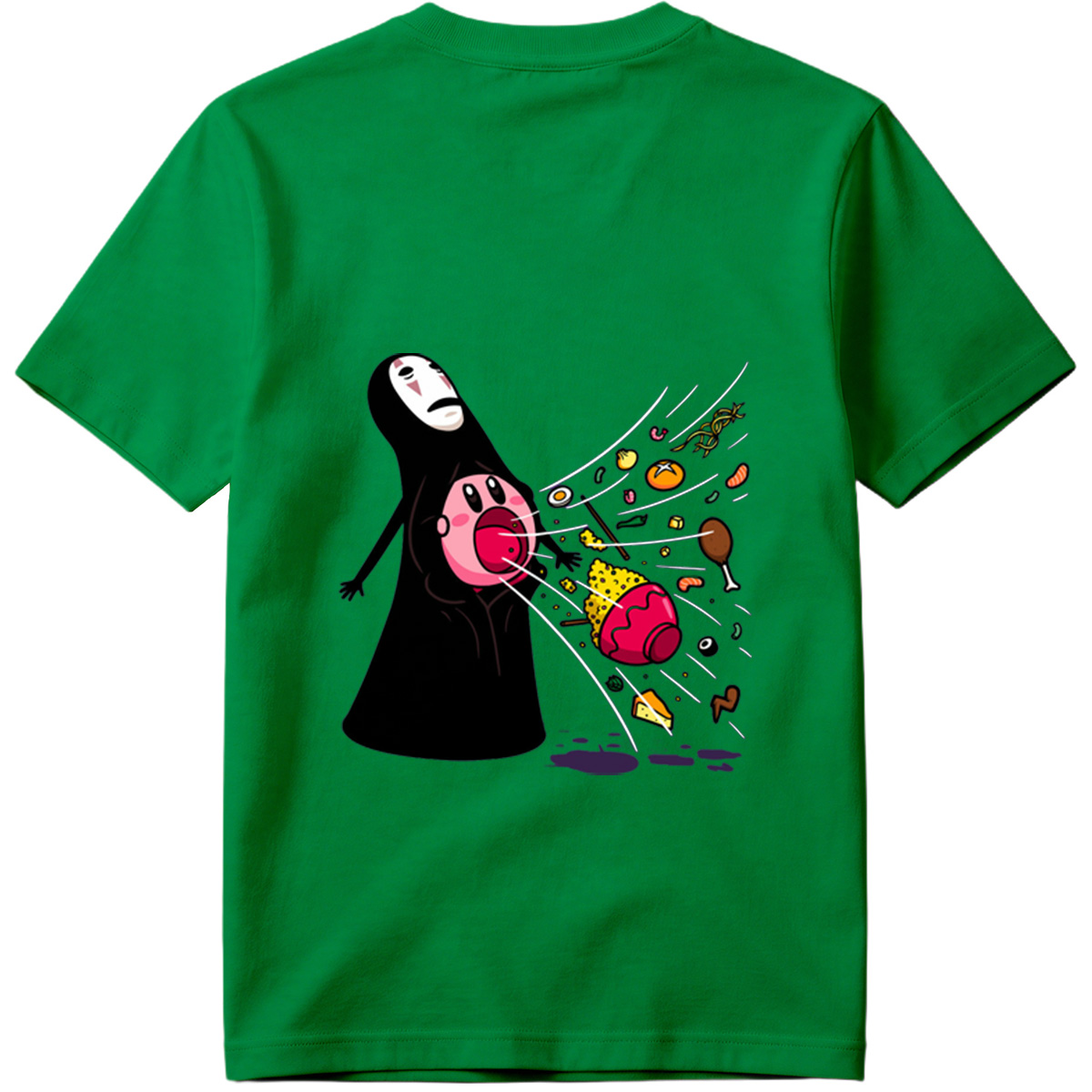 No-Face and Kirby: Food Explosion - Tee