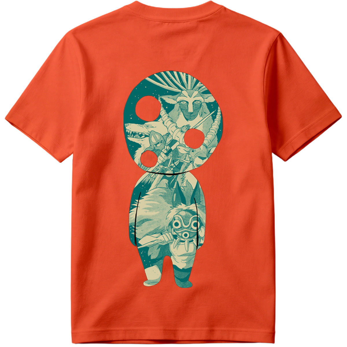 Princess Mononoke: San and Moro in KAWS Style - Tee