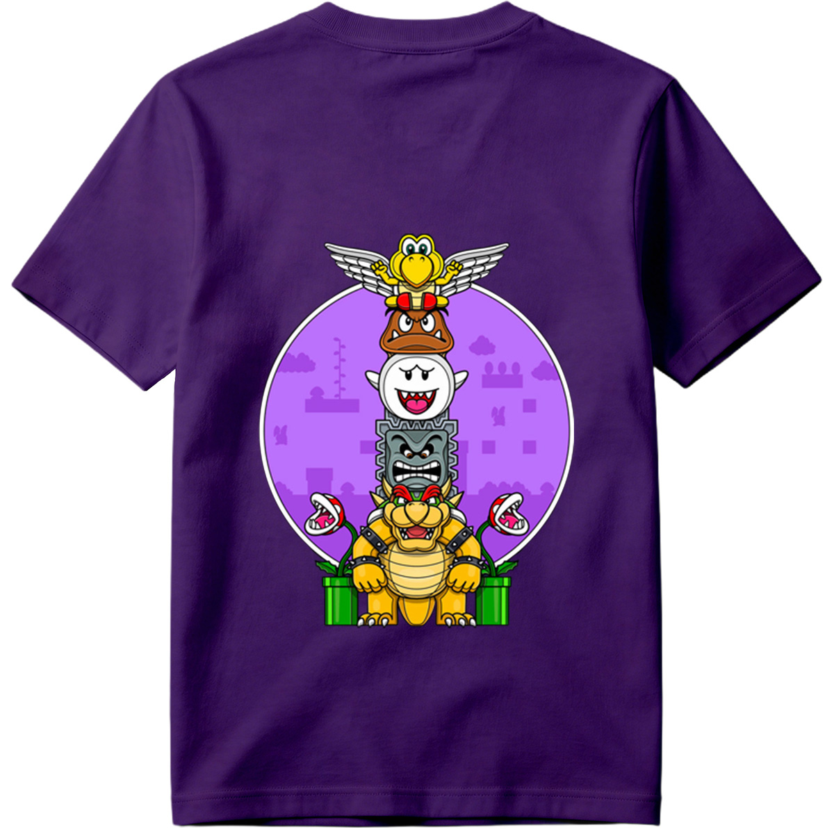 Super Mario - Bowser, Koopalings, and Enemies Stack - Tee