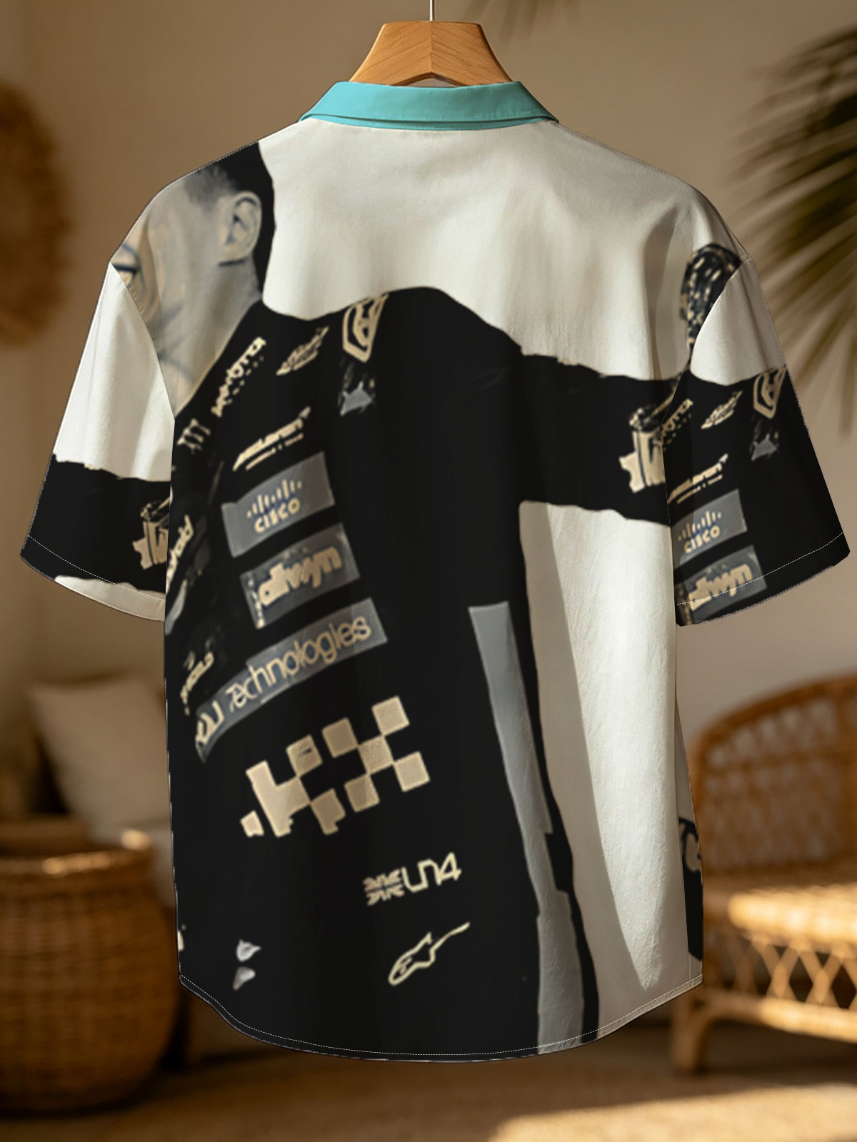F1 Driver Celebrates Victory in Racing Suit -  Shirt