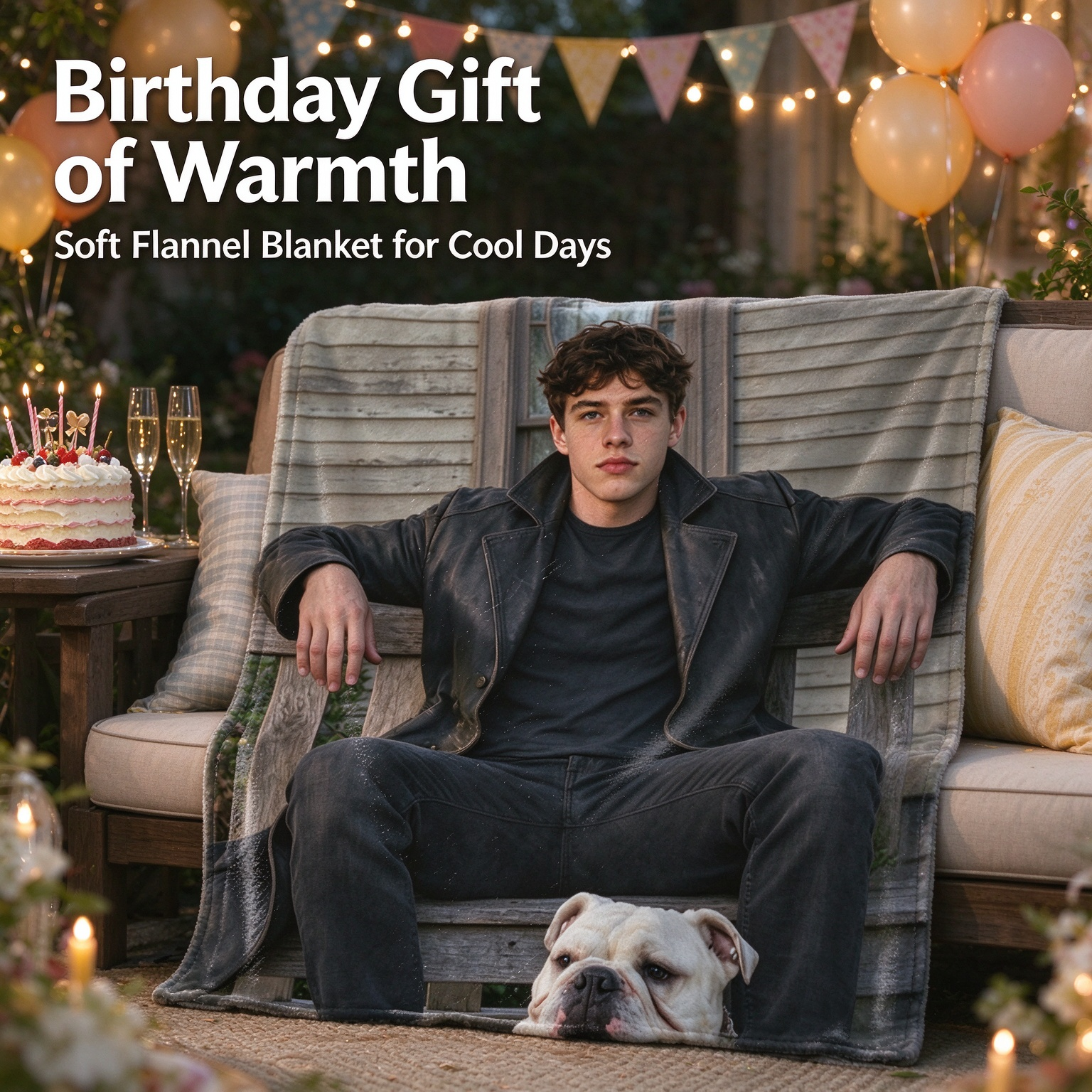 Custom Photo Portrait Flannel Blanket Ultra Soft Anti Pilling Fleece Throw Personalized Keepsake Gift for Bed and Couch