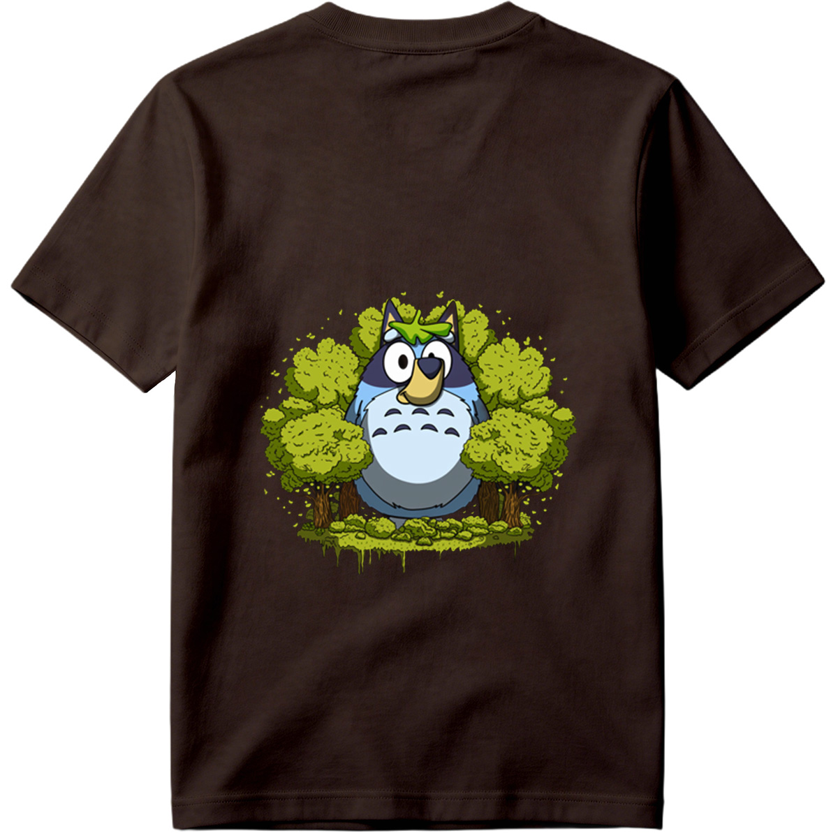 Totoro and Bluey in the Forest - Tee