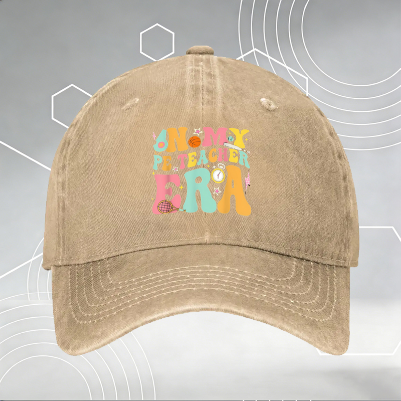 New Baseball Cap with Fish and Fishing Rod Print 