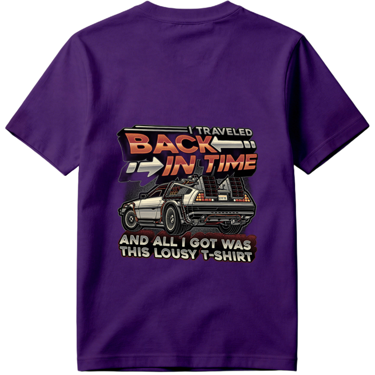 Back to the Future - DeLorean Time Machine T-Shirt - Tee